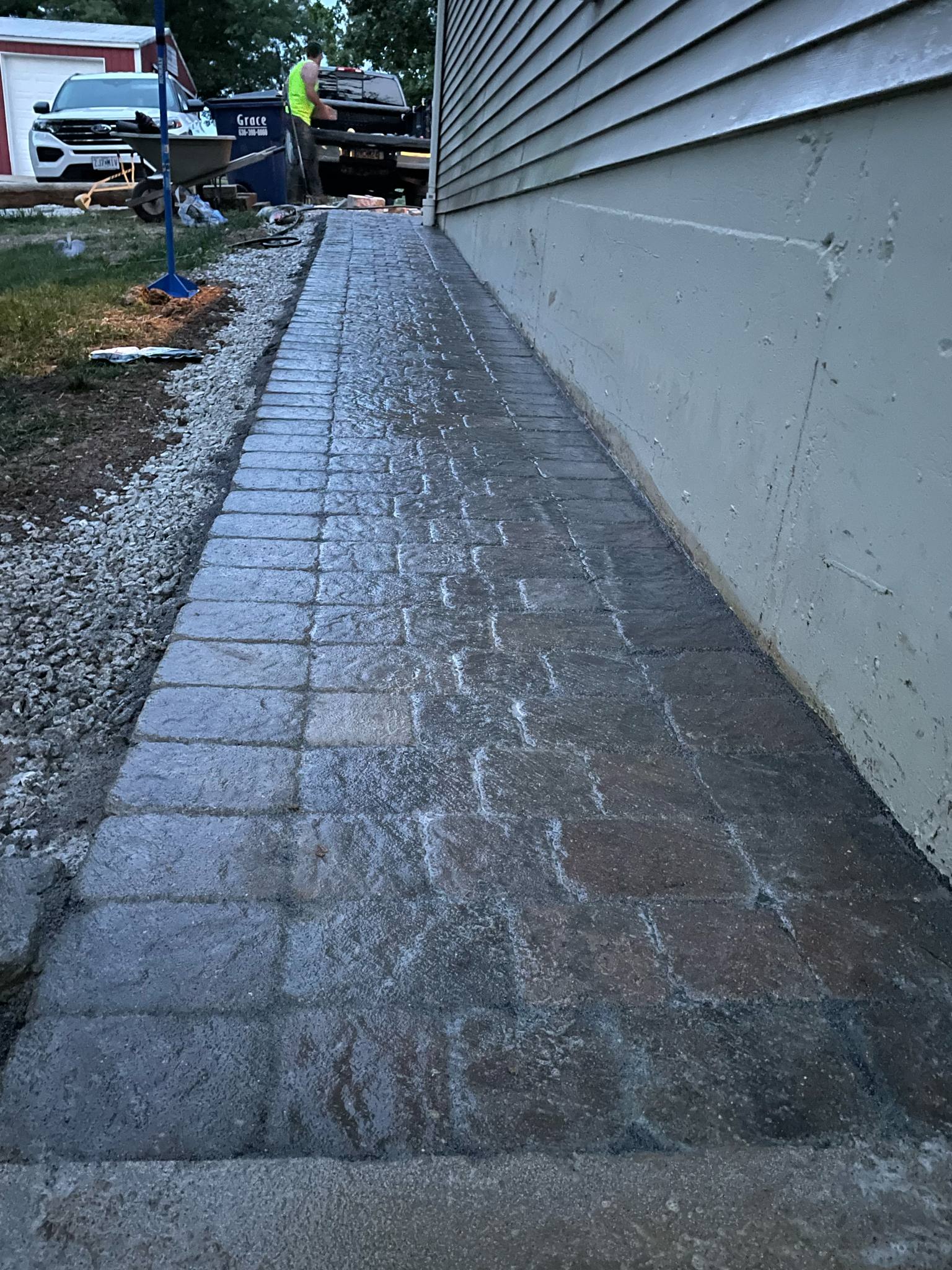 Walkway Edge Installation