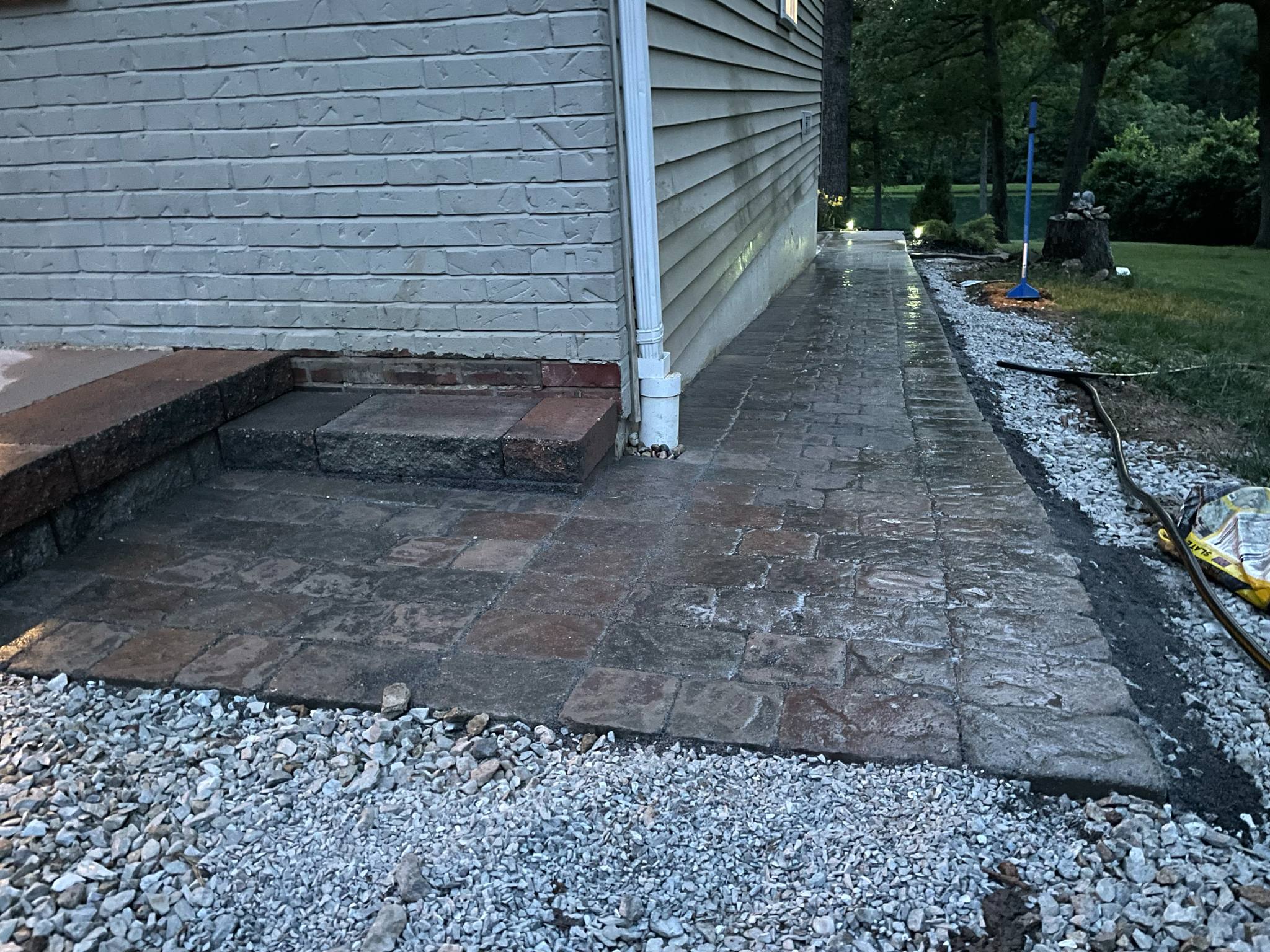 Stone Walkway Installation